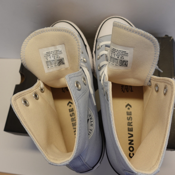 Women's Converse Chuck Taylor All Star Lift High Top Canvas Light Blue Size 9 - Picture 11 of 14